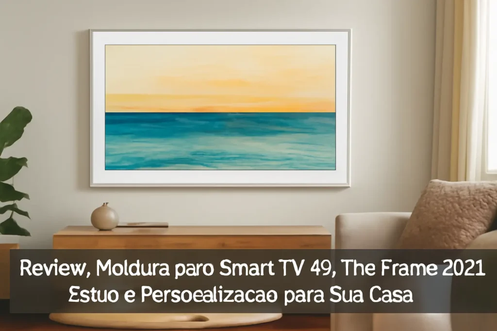 Moldura para Smart TV 43" The Frame 2021: Estilo e Personalização para Sua Casa