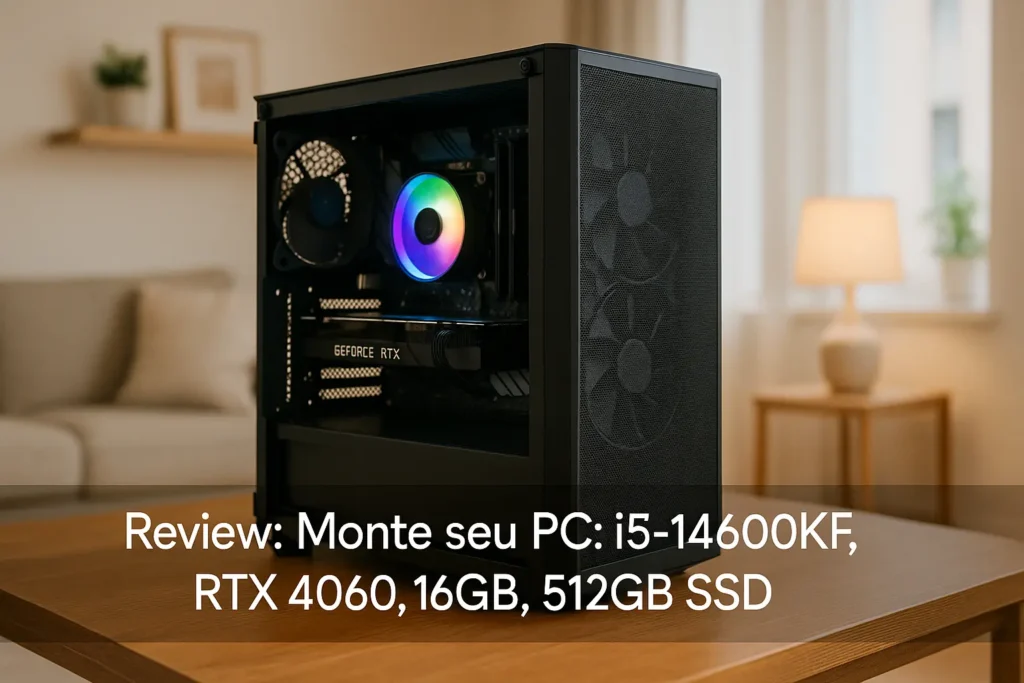 Monte seu PC: i5-14600KF, RTX 4060, 16GB, 512GB SSD