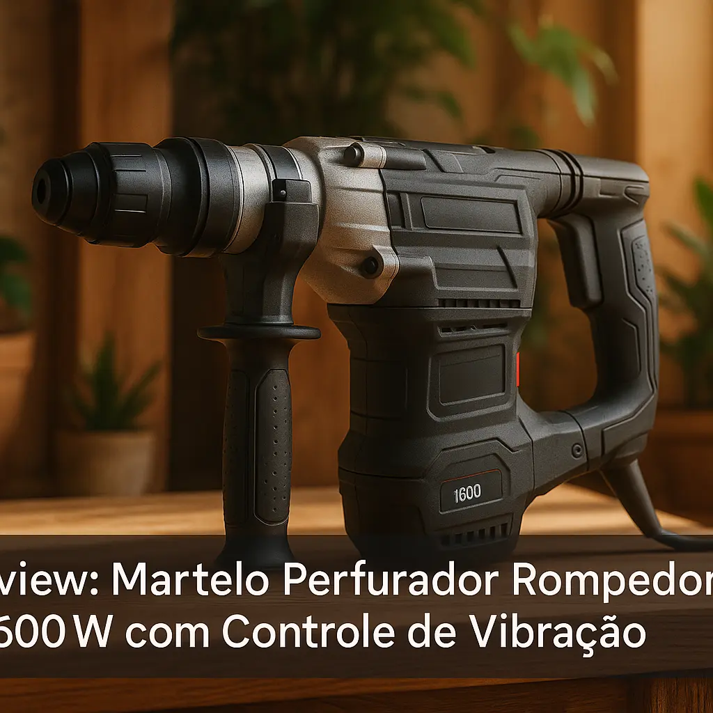 Martelo Perfurador Rompedor 1600W com Controle de Vibração