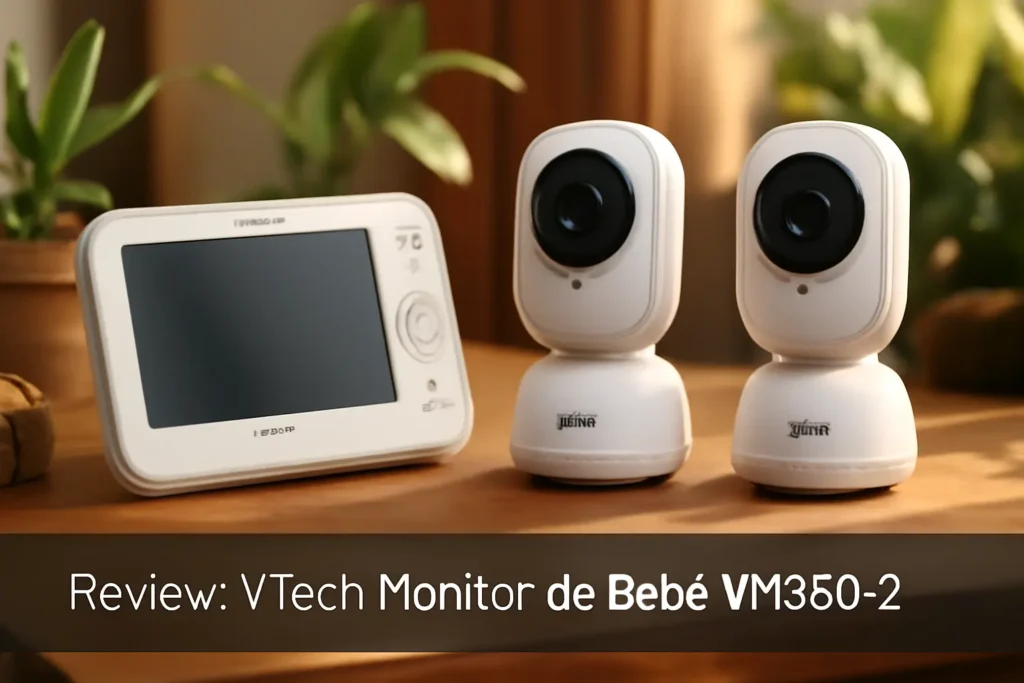 VTech Monitor de Bebê VM350-2: 2 Câmeras, Visão Noturna e Áudio Bidirecional