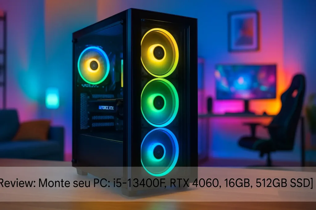 Monte seu PC: i5-13400F, RTX 4060, 16GB, 512GB SSD