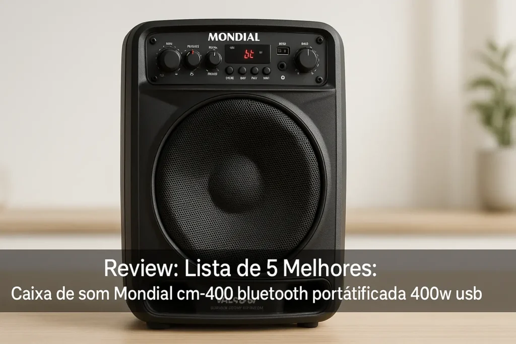 Lista de 5 Melhores: Caixa de som Mondial cm-400 bluetooth portátil amplificada 400w usb