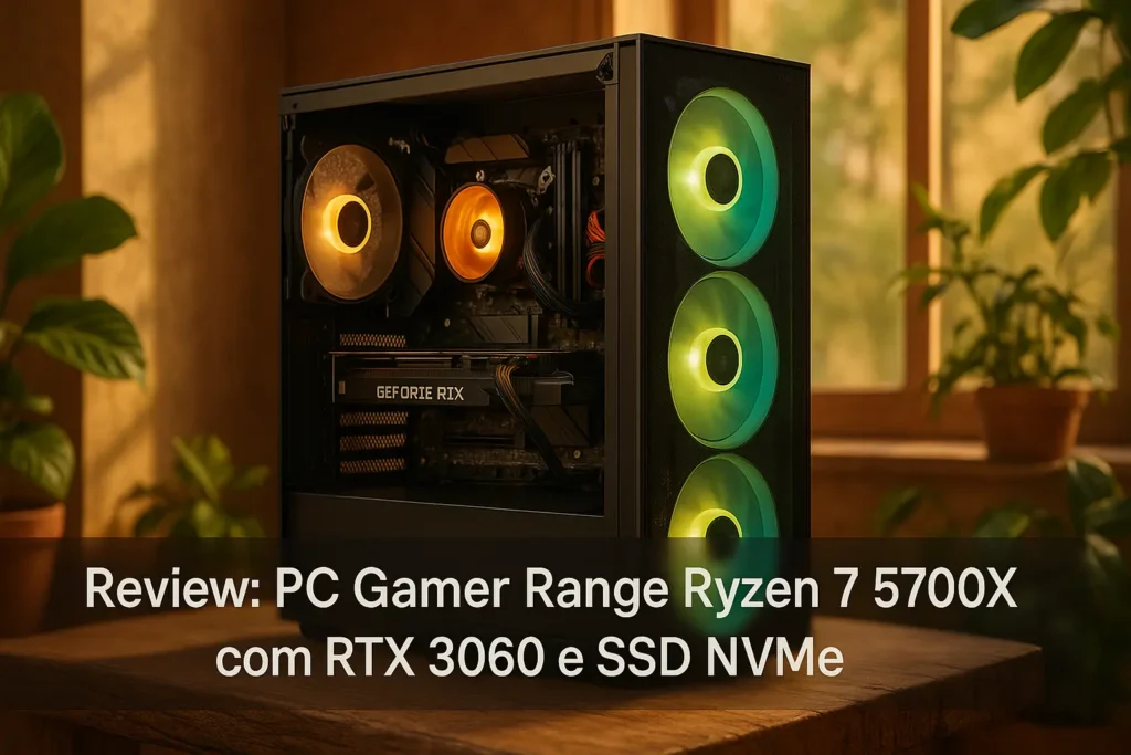 PC Gamer Range Ryzen 7 5700X com RTX 3060 e SSD NVMe