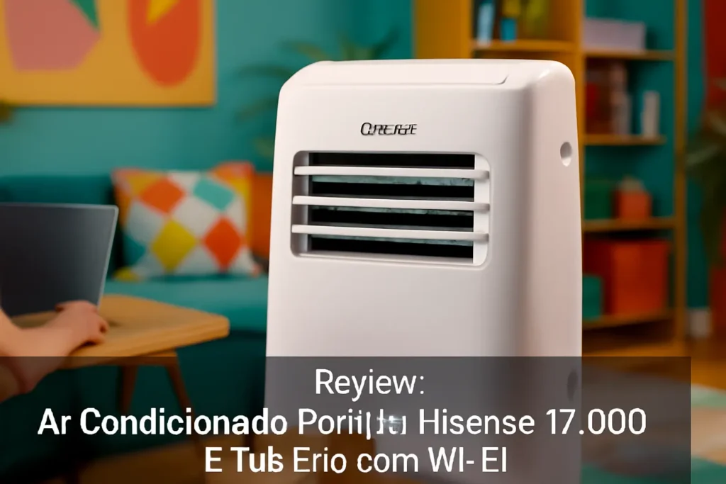 Ar Condicionado Portátil Hisense 12.000 BTUs Frio com Wi-Fi