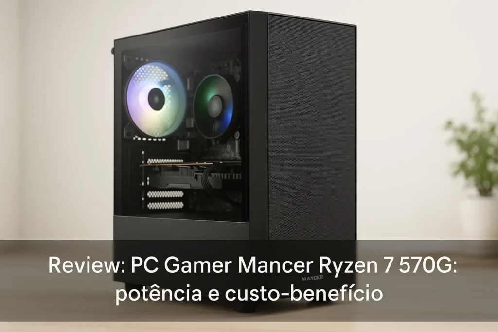 PC Gamer Mancer Ryzen 7 5700G: potência e custo-benefício