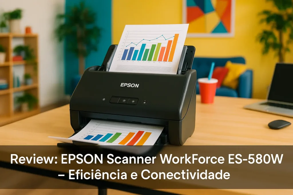 EPSON Scanner WorkForce ES-580W: Eficiência e Conectividade