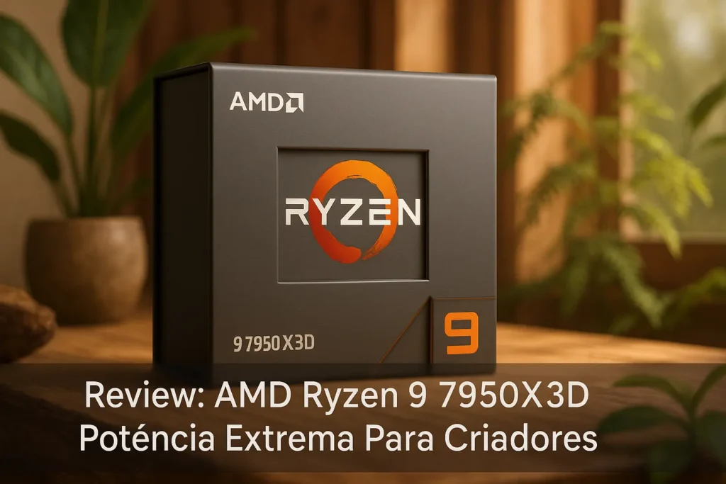 AMD Ryzen™ 9 7950X3D: Potência Extrema Para Criadores