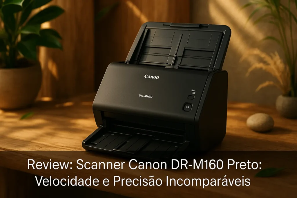 Scanner Canon DR-M160 Preto: Velocidade e Precisão Incomparáveis