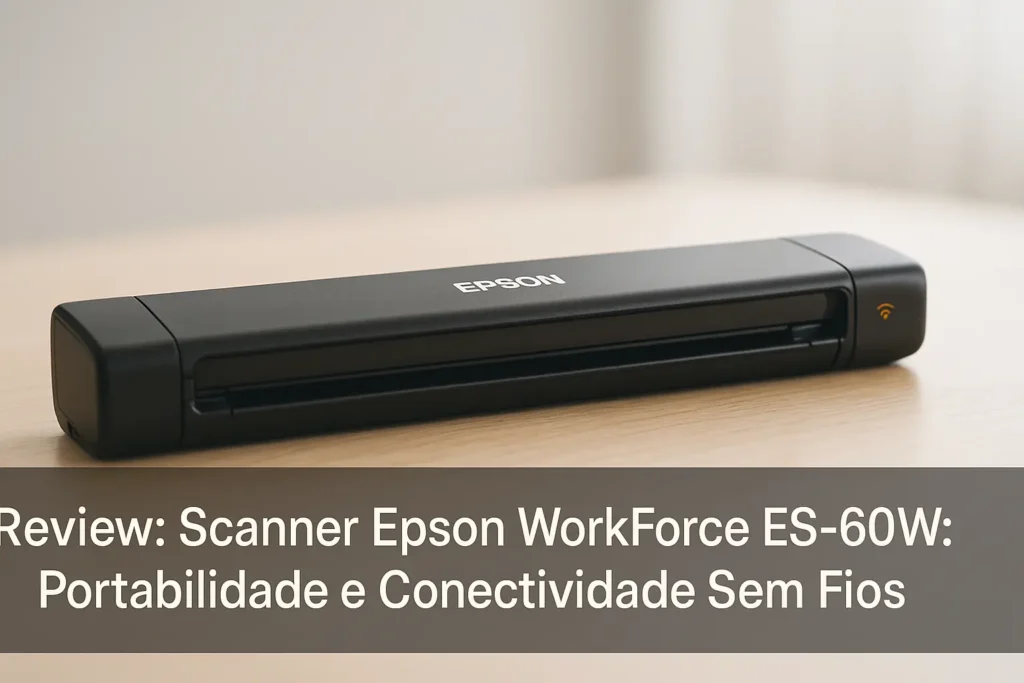 Scanner Epson WorkForce ES-60W: Portabilidade e Conectividade Sem Fios