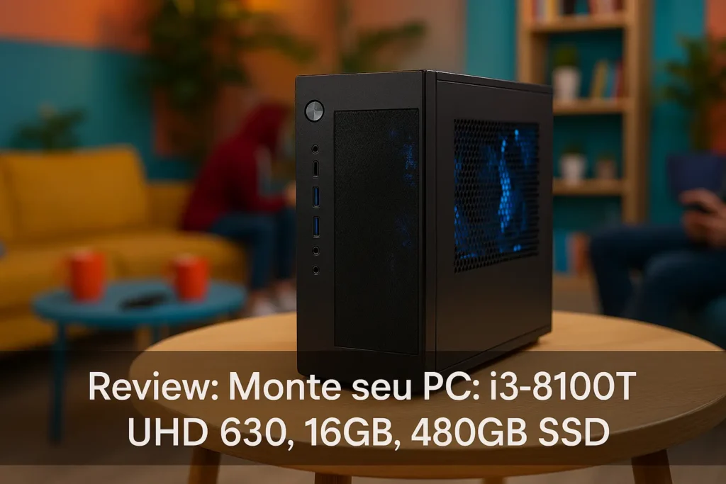 Monte seu PC: i3-8100T, UHD 630, 16GB, 480GB SSD