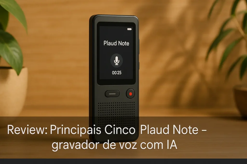 Principais Cinco plaud note – gravador de voz com ia