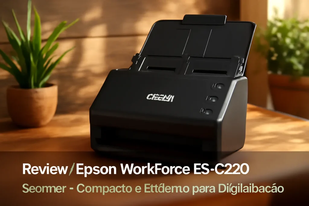 Epson Workforce ES-C220 Scanner: Compacto e Eficiente para Digitalização