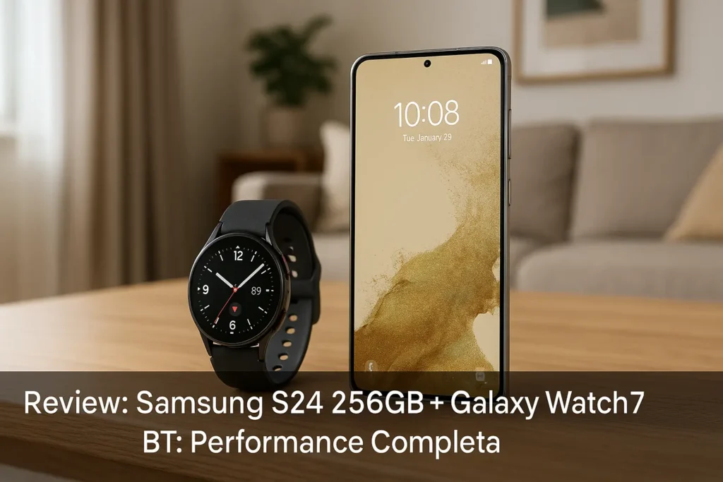 Celular Samsung S24 256GB + Galaxy Watch7 BT: Performance Completa