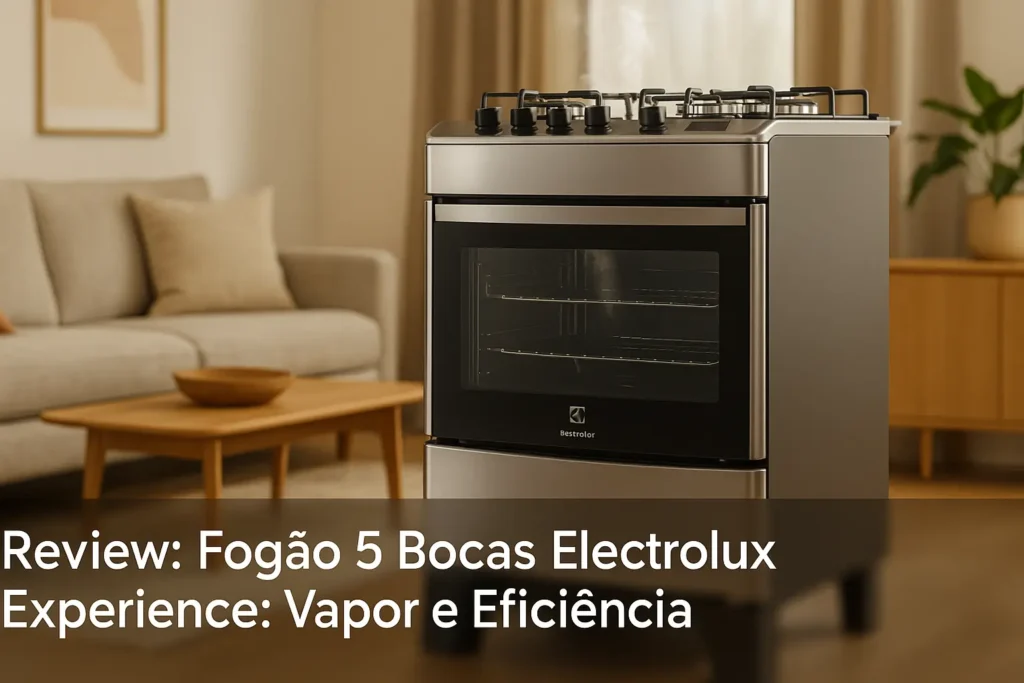 Fogão 5 Bocas Electrolux Experience: Vapor e Eficiência