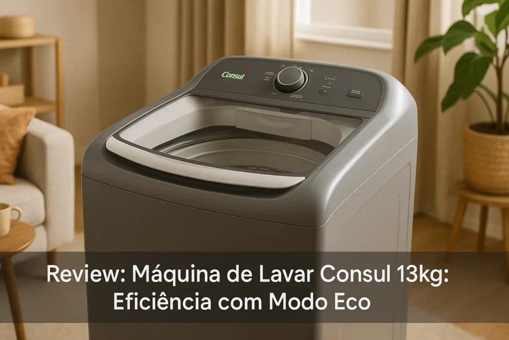 Máquina De Lavar Consul 13kg: Eficiência com Modo Eco