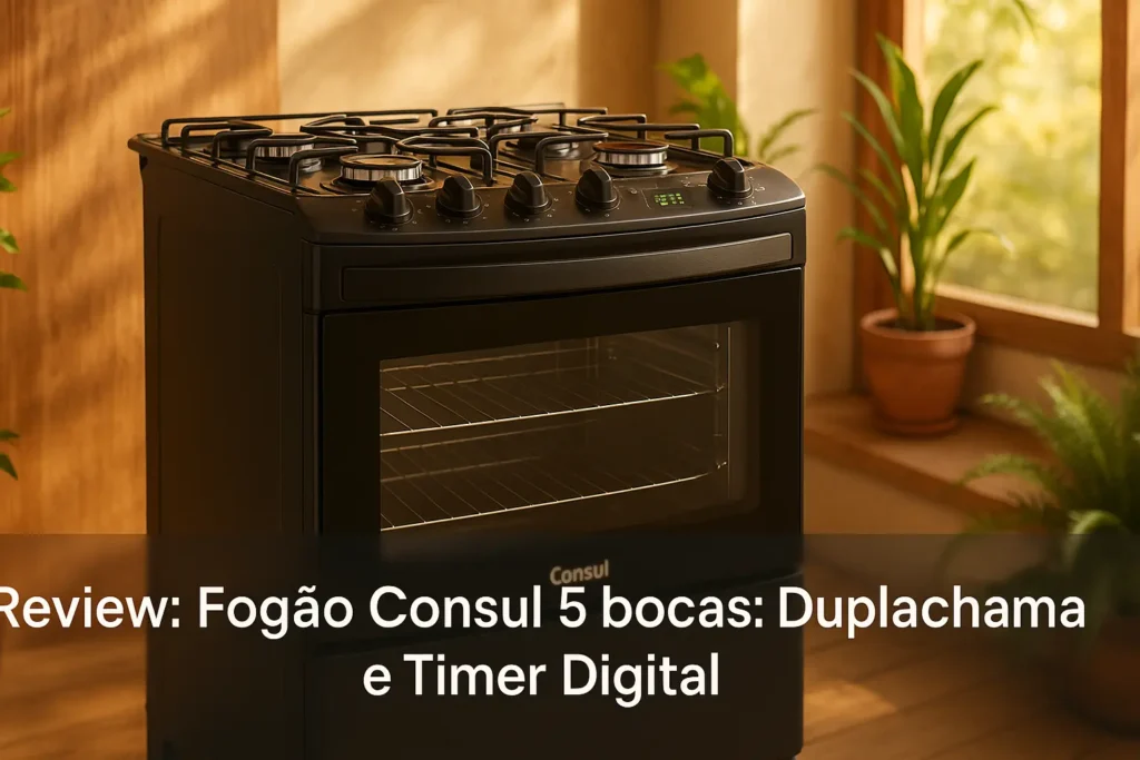 Fogão Consul 5 bocas: Duplachama e Timer Digital