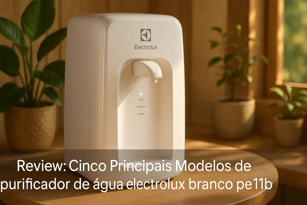 Cinco Principais Modelos de purificador de água electrolux branco pe11b
