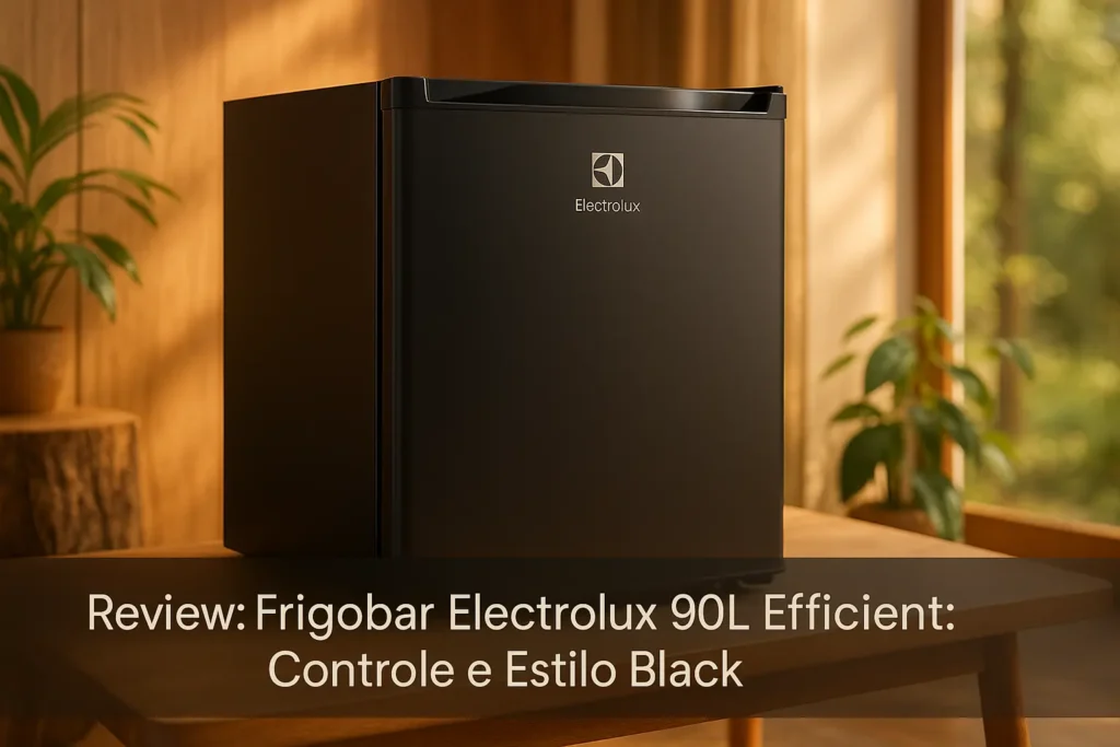 Frigobar Electrolux 90L Efficient: Controle e Estilo Black