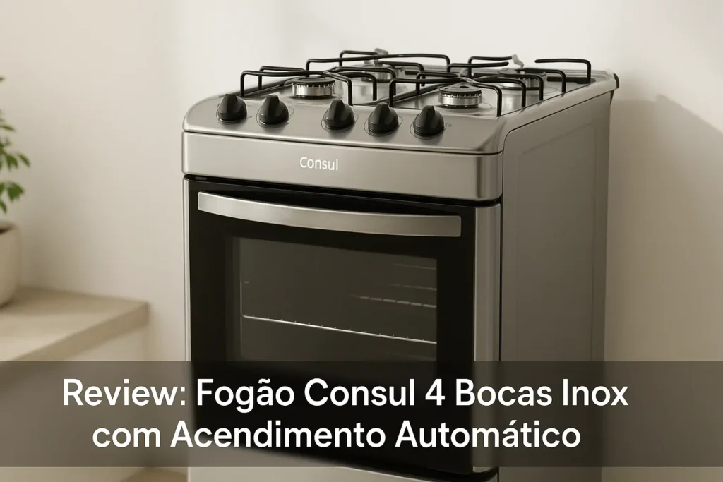 Fogão Consul 4 Bocas Inox com Acendimento Automático
