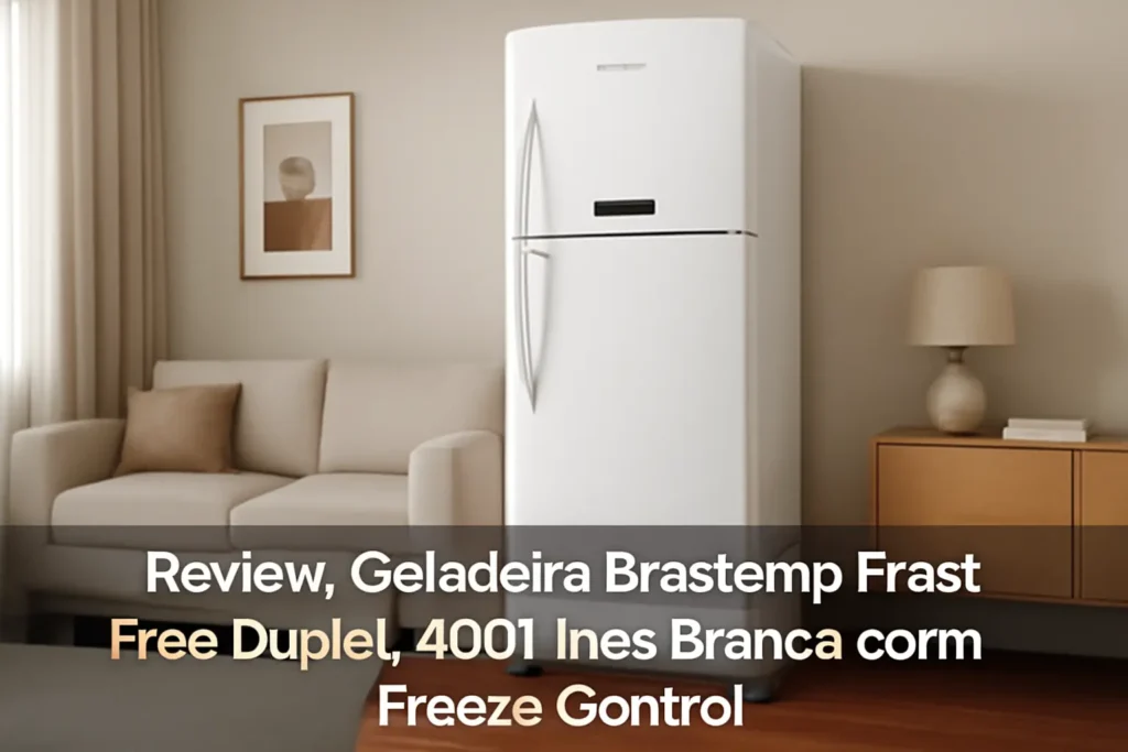 Geladeira Brastemp Frost Free Duplex 400 litros Branca com Freeze Control