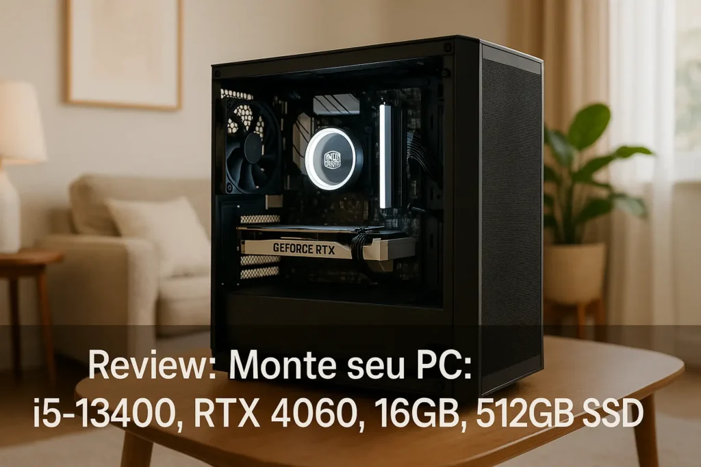 Monte seu PC: i5-13400, RTX 4060, 16GB, 512GB SSD