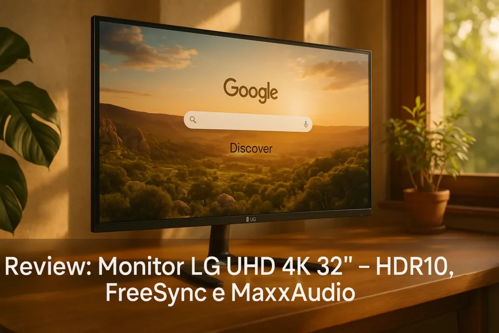 Monitor LG UHD 4K 32" - HDR10, FreeSync e MaxxAudio