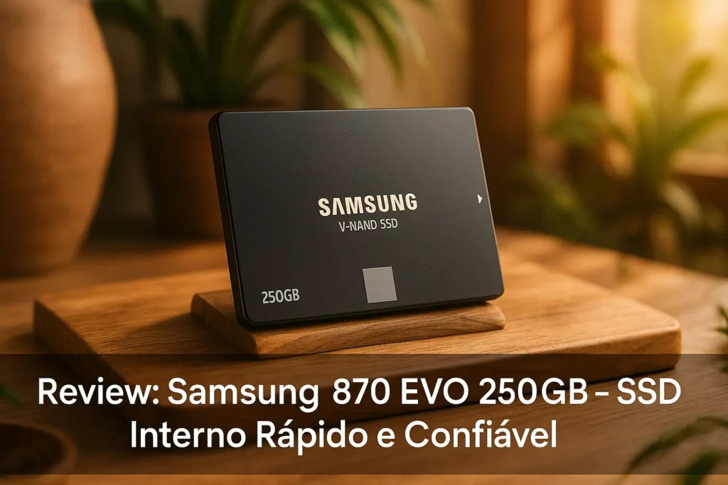 Samsung 870 EVO 250 GB: SSD Interno Rápido e Confiável