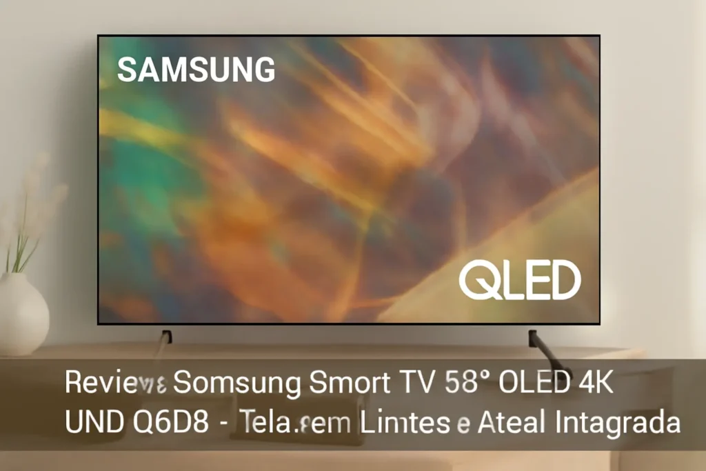 Samsung Smart TV 55" QLED 4K UHD Q60C - Tela sem Limites e Alexa Integrada