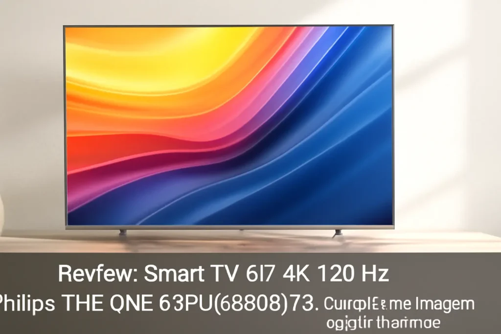 Smart TV 65" 4K 120 Hz Philips THE ONE 65PUG8808/78: Qualidade de Imagem e Som Imersivos