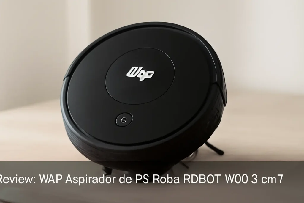 WAP Aspirador de Pó Robô ROBOT W90 3 em 1: Sistema Antiqueda e Rodas Emborrachadas