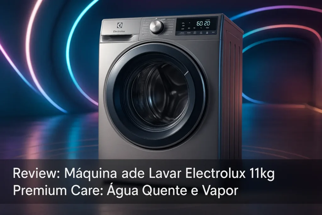 Máquina de Lavar Electrolux 11kg Premium Care: Água Quente e Vapor