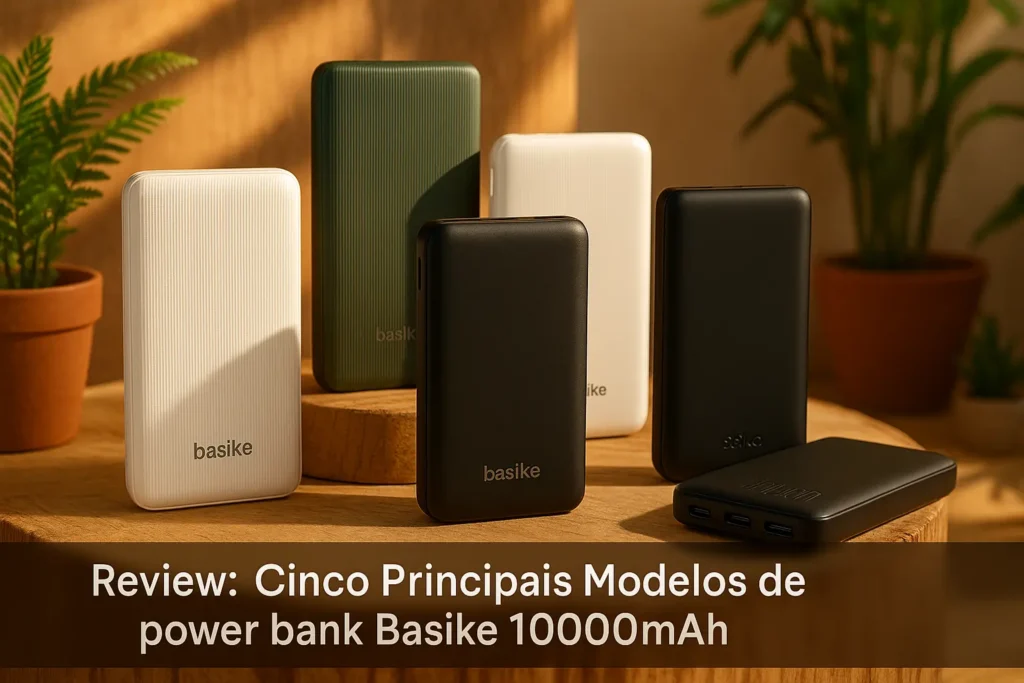 Cinco Principais Modelos de power bank Basike 10000mah