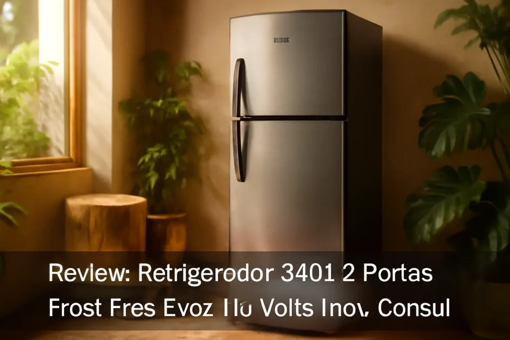 Refrigerador 340L 2 Portas Frost Free Evox 110 Volts, Inox, Consul