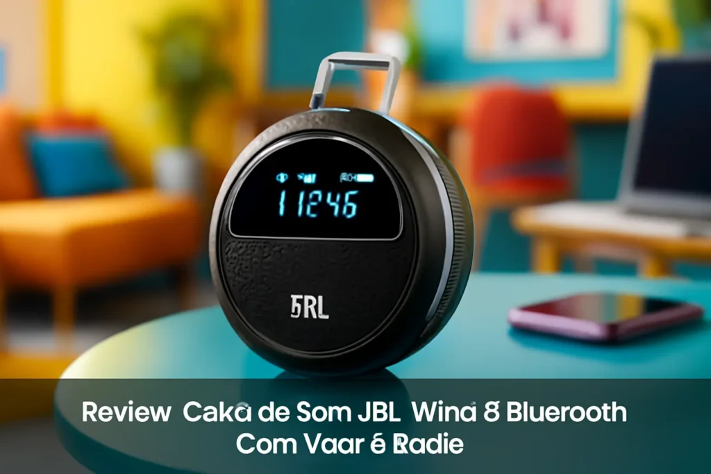 Caixa de Som JBL Wind 3 Bluetooth com Visor e Rádio: Desempenho e Estilo
