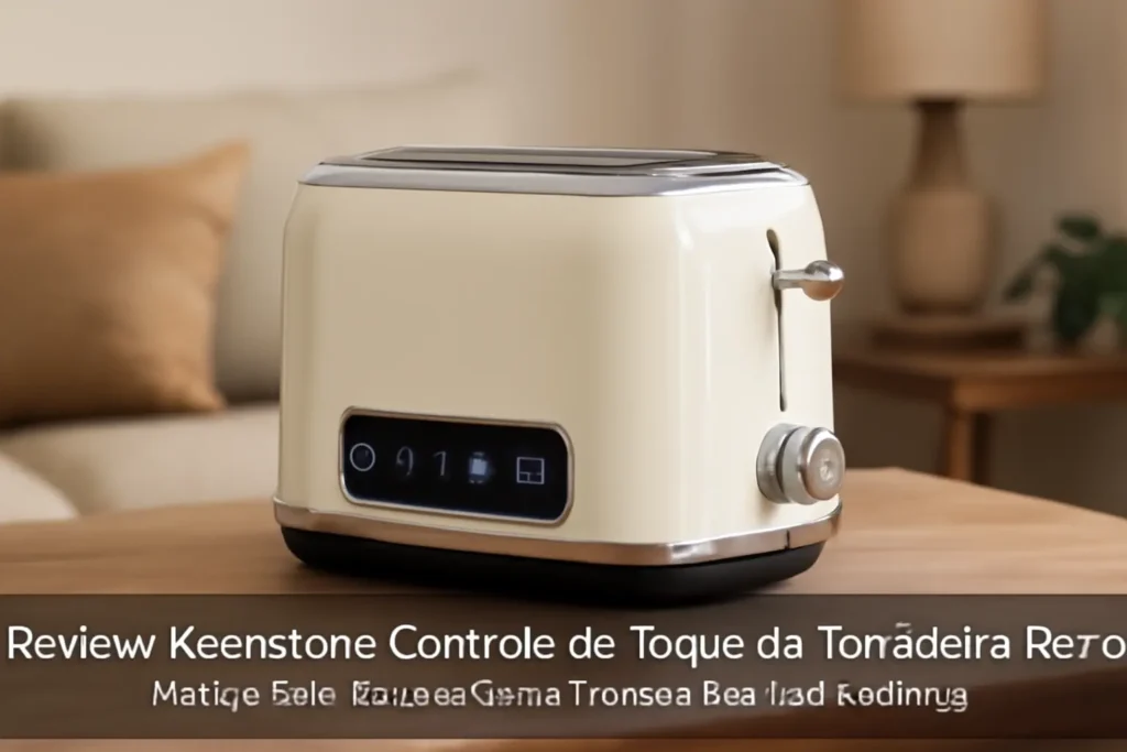 Keenstone Controle de Toque Da Torradeira Retrô: Design Sofisticado e Versatilidade para Sua Cozinha