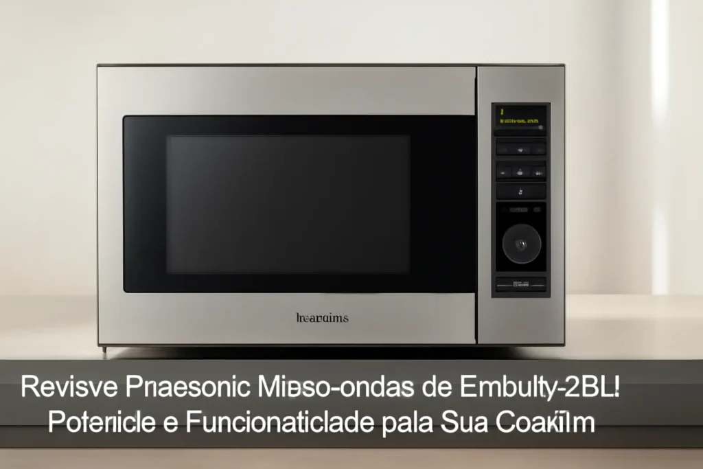 Panasonic Micro-ondas de Embutir 28L: Potência e Funcionalidade para Sua Cozinha