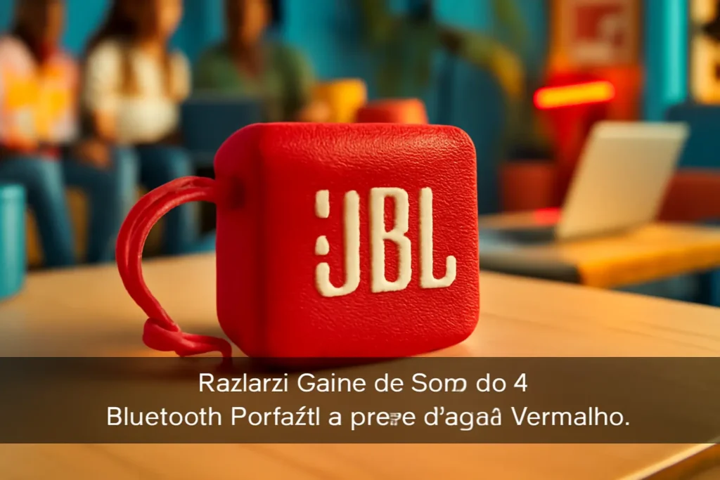 Caixa de Som Go 4: Bluetooth Portátil à prova d'água Vermelho