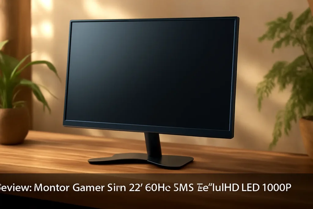Monitor Gamer Slim 22" 60Hz 5MS Tela Full HD LED 1080P