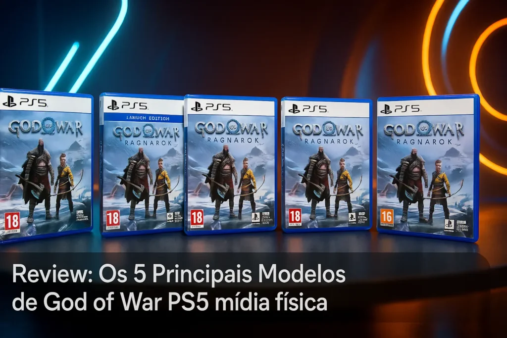 Os 5 Principais Modelos de  God of War PS5 midia fisica