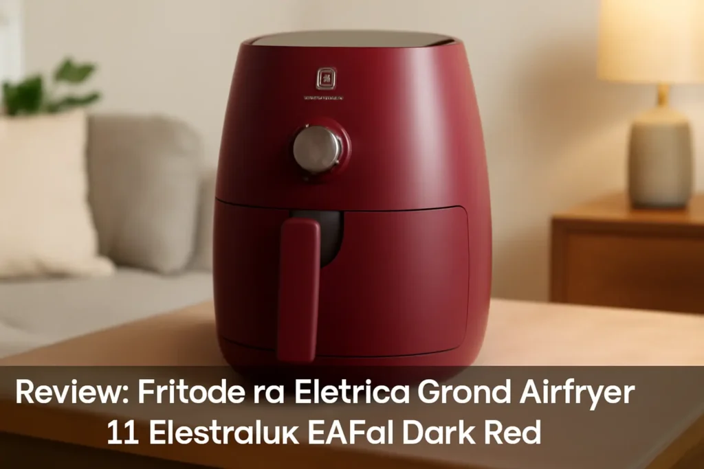 Fritadeira Elétrica Grand Airfryer 4L Electrolux EAF31 Dark Red: Capacidade e Praticidade