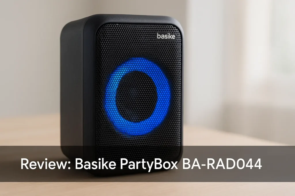 Principais Cinco Basike partybox ba-rad044 40w