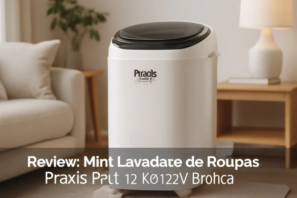 Mini Lavadora de Roupas Praxis Petit 1,2KG 127V Branca: Compacta e Eficiente