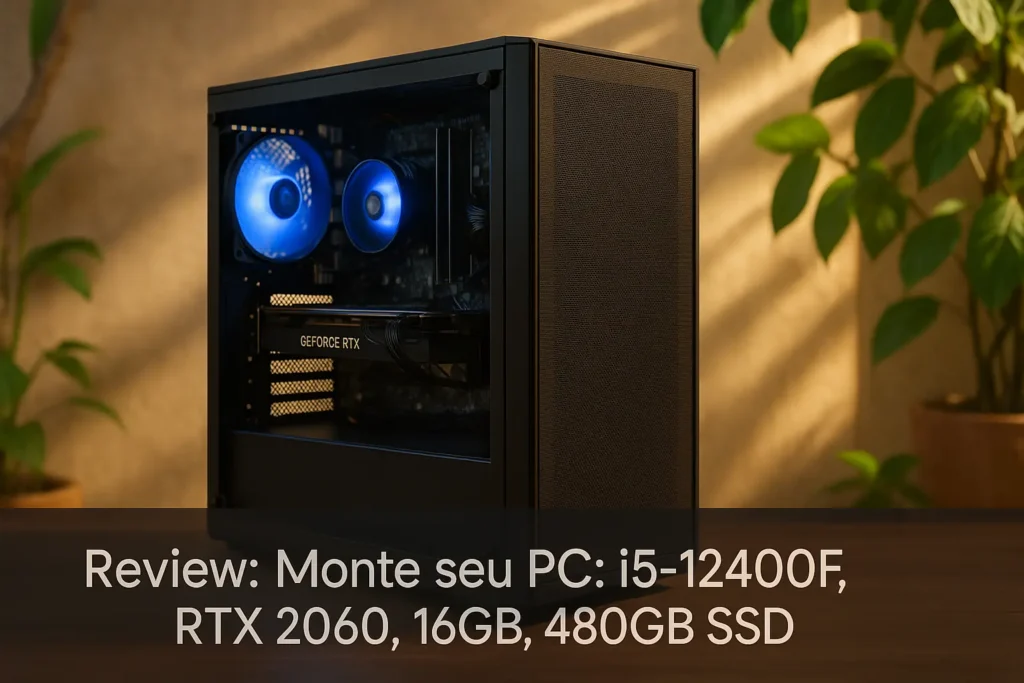 Monte seu PC: i5-12400F, RTX 2060, 16GB, 480GB SSD