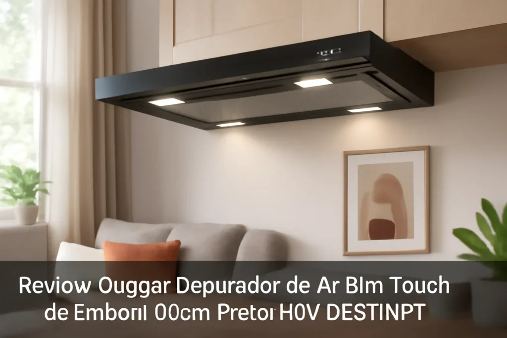 Suggar Depurador de Ar Slim Touch de Embutir 80cm Preto 110V DE81THPT