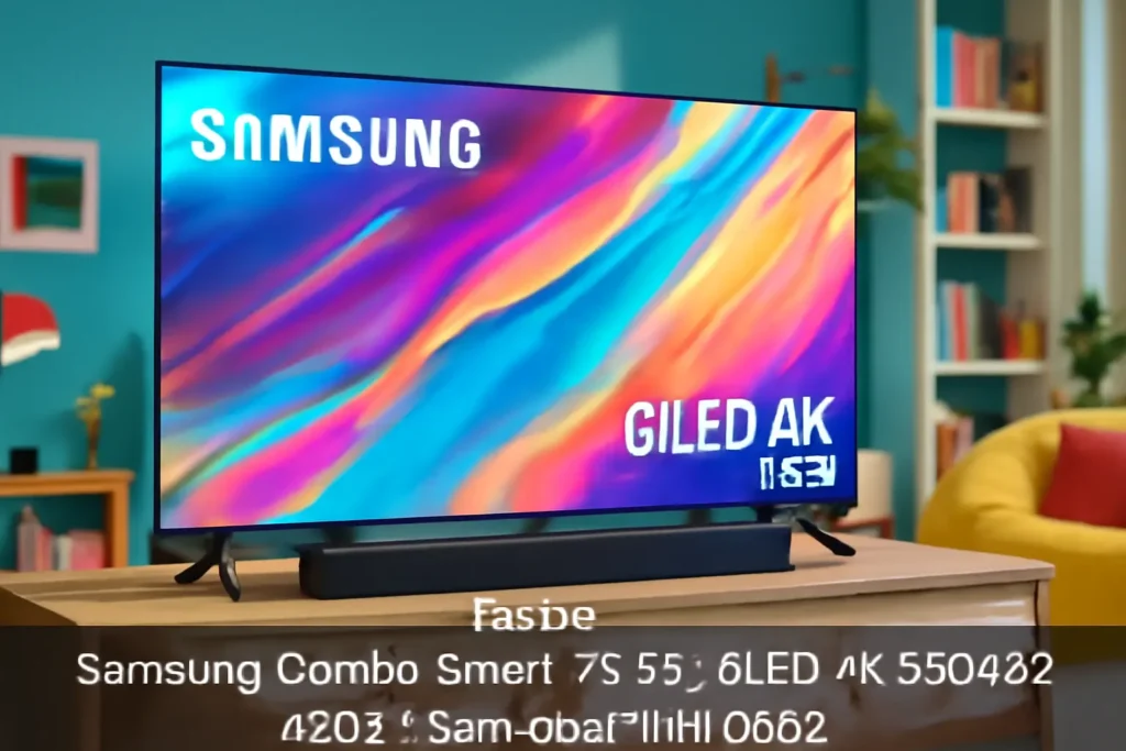 Samsung Combo Smart TV 55" QLED 4K 55Q65D 2024 + Soundbar HW-B550