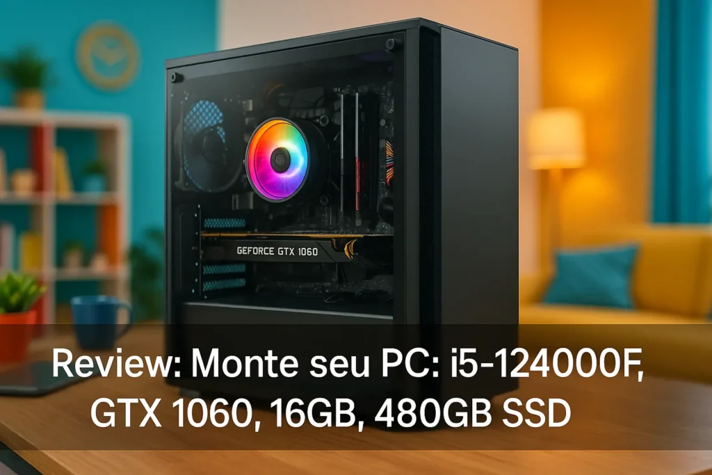 Monte seu PC: i5-12400F, GTX 1060, 16GB, 480GB SSD