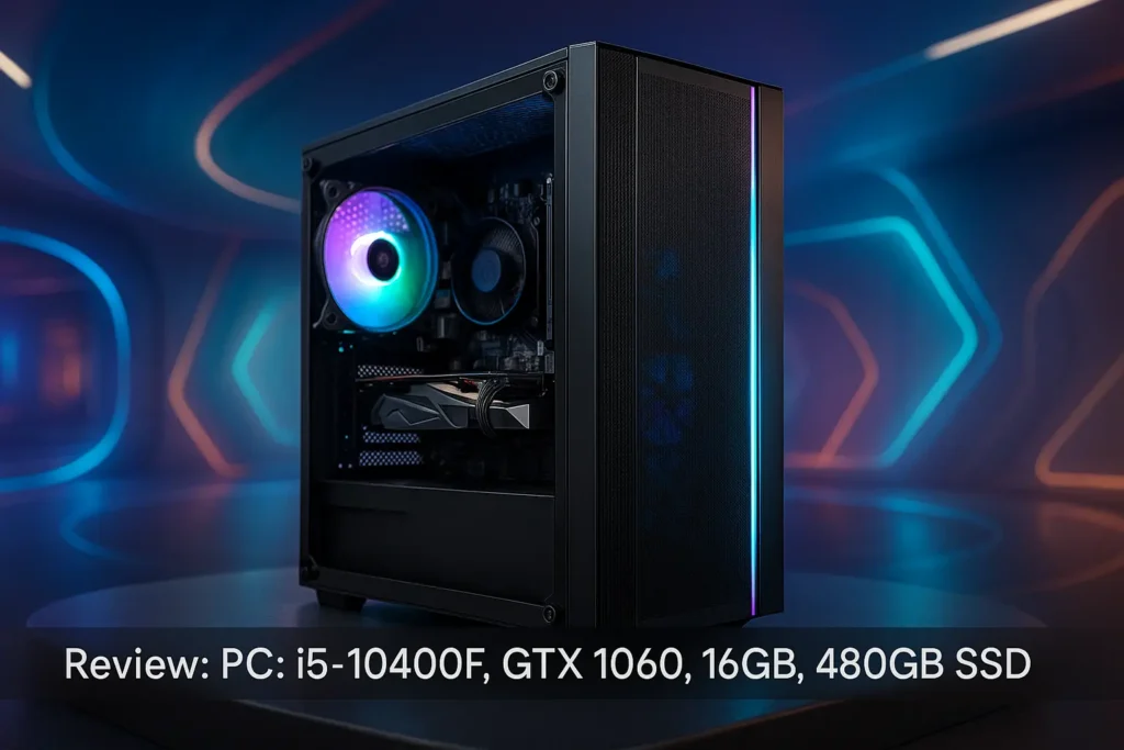 Monte seu PC: i5-10400F, GTX 1060, 16GB, 480GB SSD