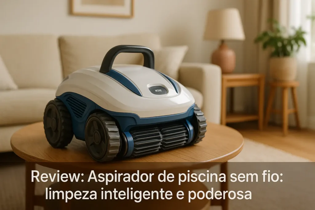 Aspirador de Piscina Sem Fio: Limpeza Inteligente e Poderosa