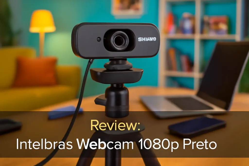 Intelbras Webcam para Videoconferência USB Cam 1080p Preto: Conectividade e Alta Definição