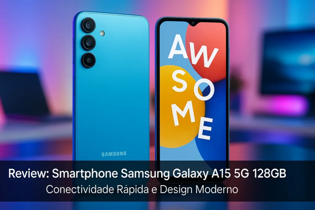 Smartphone Samsung Galaxy A15 5G 128GB: Conectividade Rápida e Design Moderno